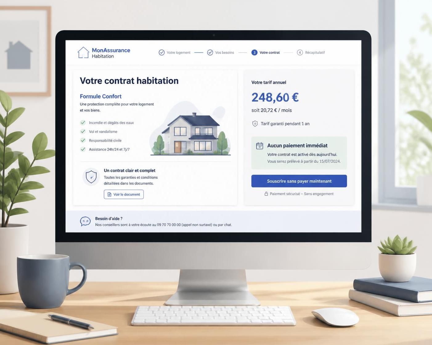 découvrez notre guide complet sur l'assurance habitation en ligne sans paiement immédiat, pour sécuriser votre logement facilement et à votre rythme.